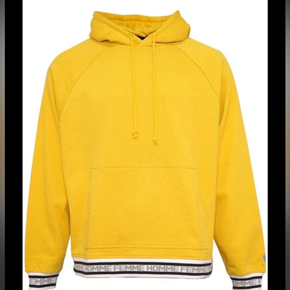 Homme anf Femme yellow pullover hoodie nwt